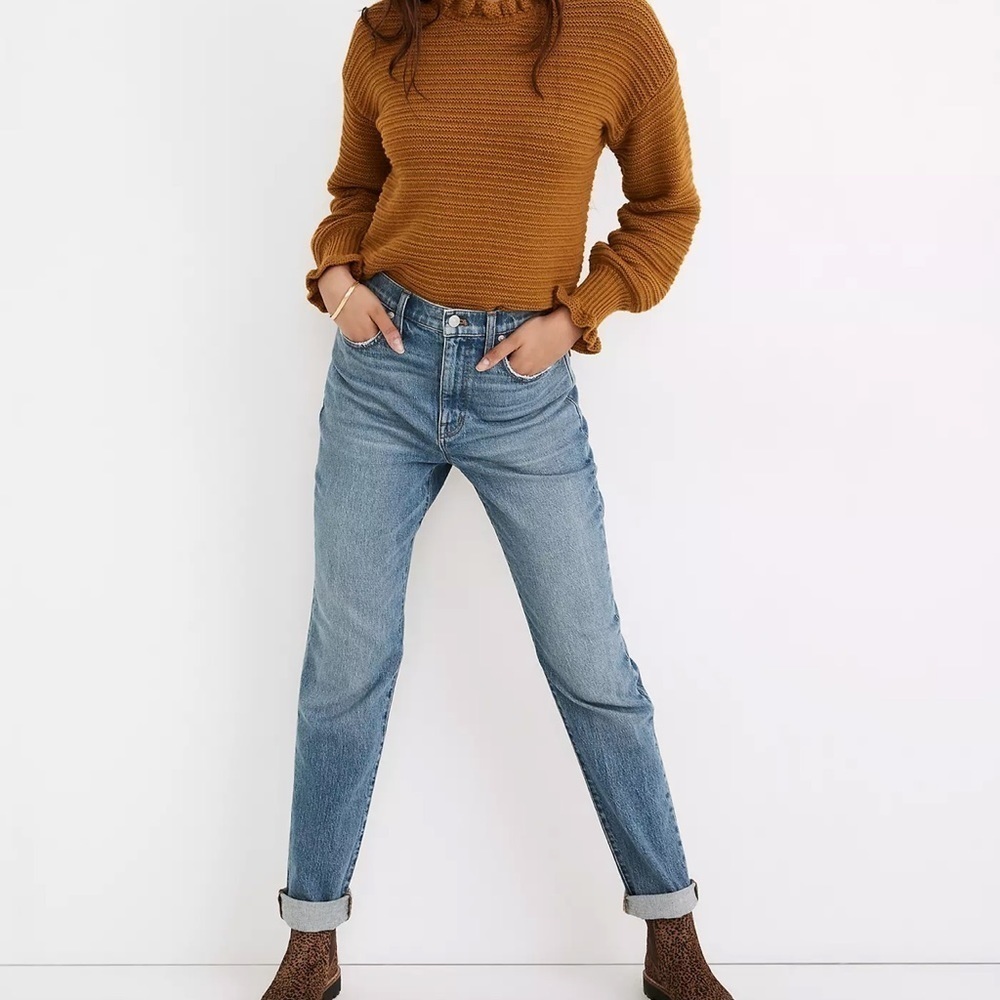 Madewell The High Rise Slim Boyjean Neal Wash Tencel 33